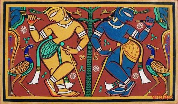 Holy Man - Jamini Roy - Bengal Art Painting - Art Prints by Jamini Roy |  Buy Posters, Frames, Canvas & Digital Art Prints | Small, Compact, Medium  and Large Variants